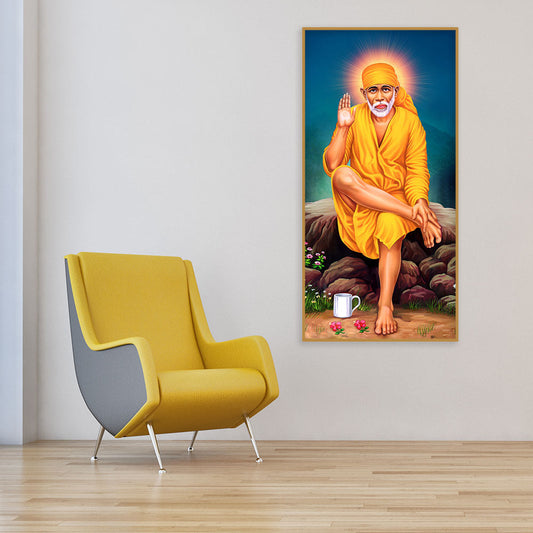 Premium Shirdi Sai Baba Canvas Wall Painting