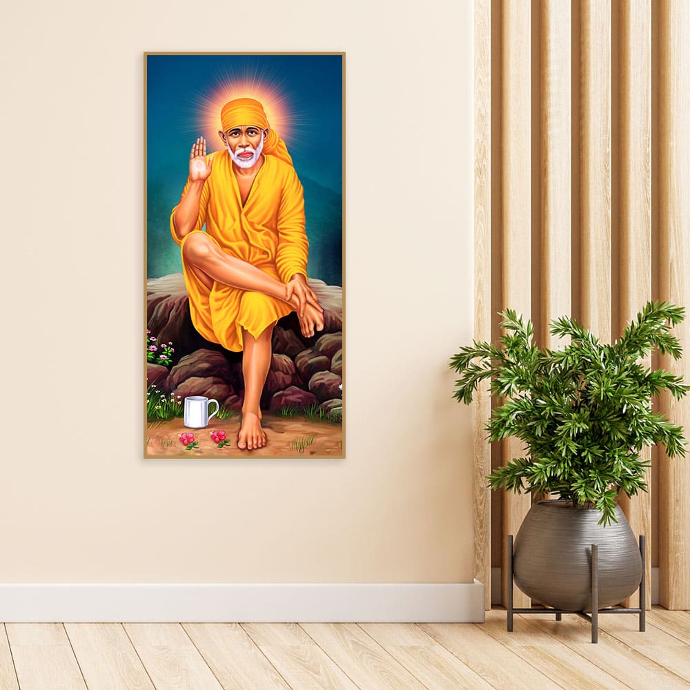 Premium Shirdi Sai Baba Canvas Wall Painting