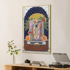 Premium Shrinathji Nathdwara Darshan Pichwai Canvas Wall Painting