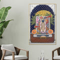Premium Shrinathji Nathdwara Darshan Pichwai Canvas Wall Painting