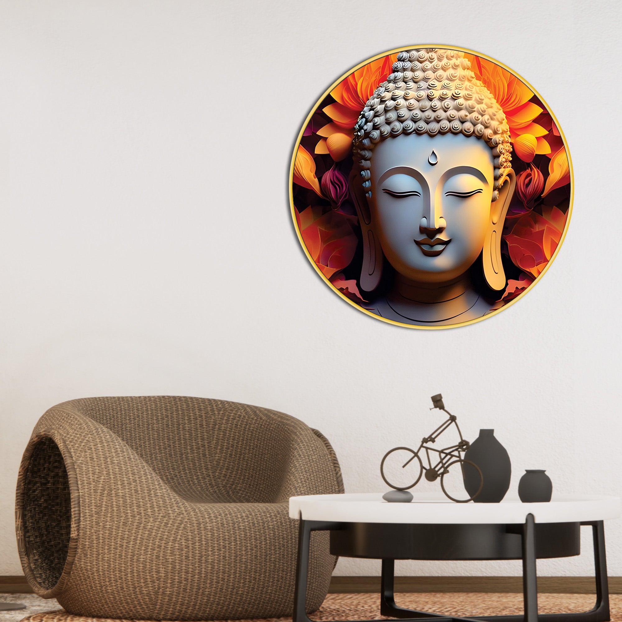 Premium Spiritual Buddha Canvas Artwork Painting