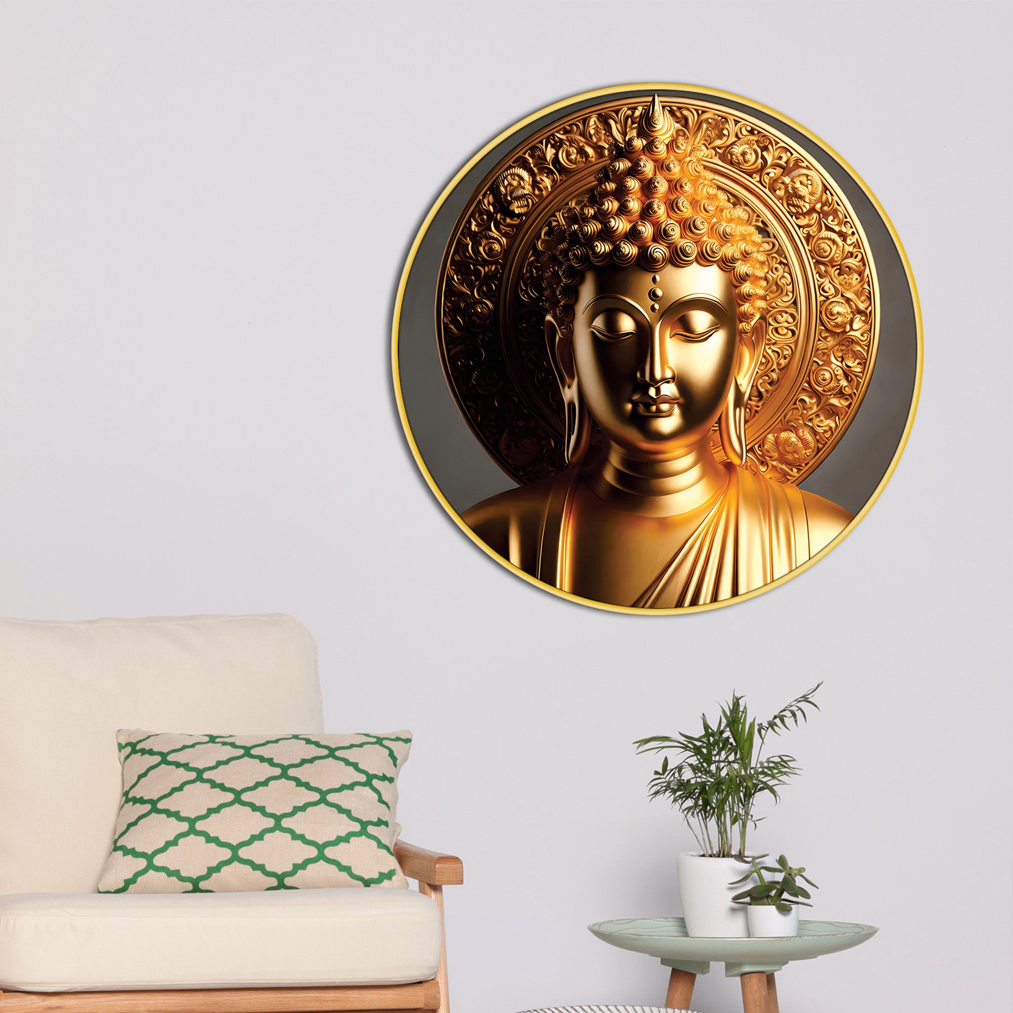 Premium Spiritual Buddha Canvas Painting