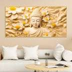 Premium Spiritual Décor Gautam Buddha Canvas Wall Painting