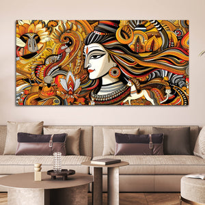 Premium Spiritual Lord Shiva Painting for Modern Home Walls