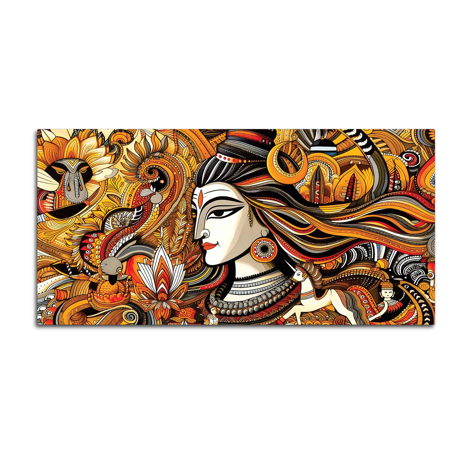 Premium Spiritual Lord Shiva Painting for Modern Home Walls