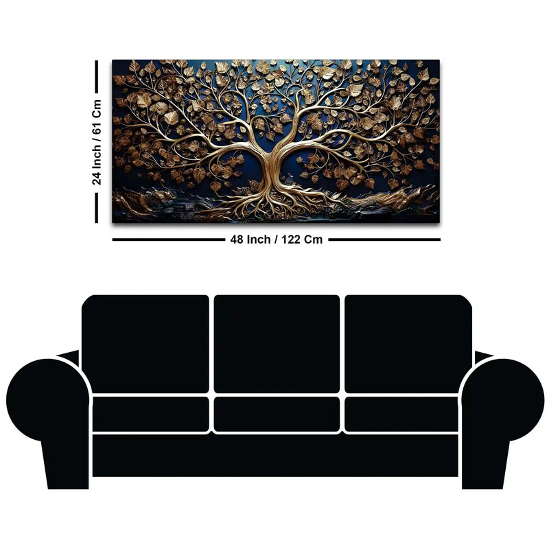 Premium Tree of Life Wall Canvas Painting for Interiors