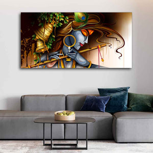 Premium Wall Canvas Painting of Lord Krishna