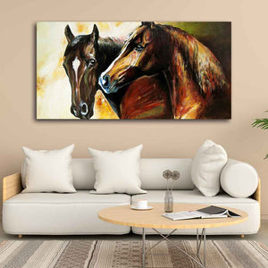 Premium Wall Painting of A Pair of Horses