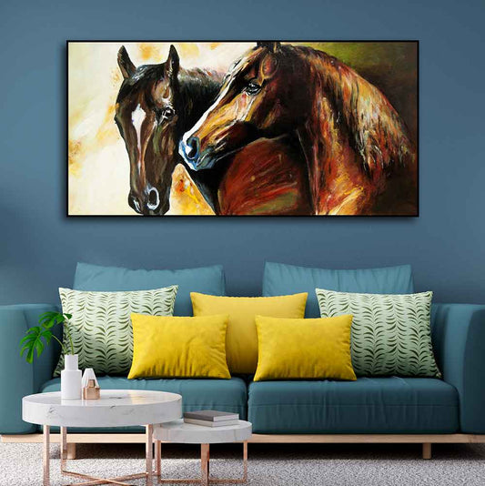 Premium Wall Painting of A Pair of Horses