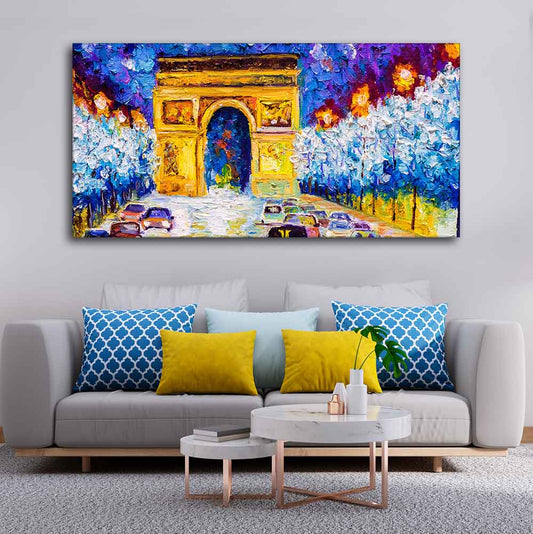 Premium Wall Painting of Abstract Arc de Triomphe