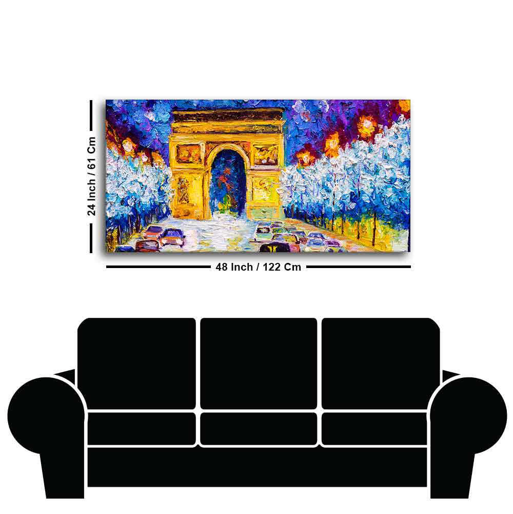 Premium Wall Painting of Abstract Arc de Triomphe