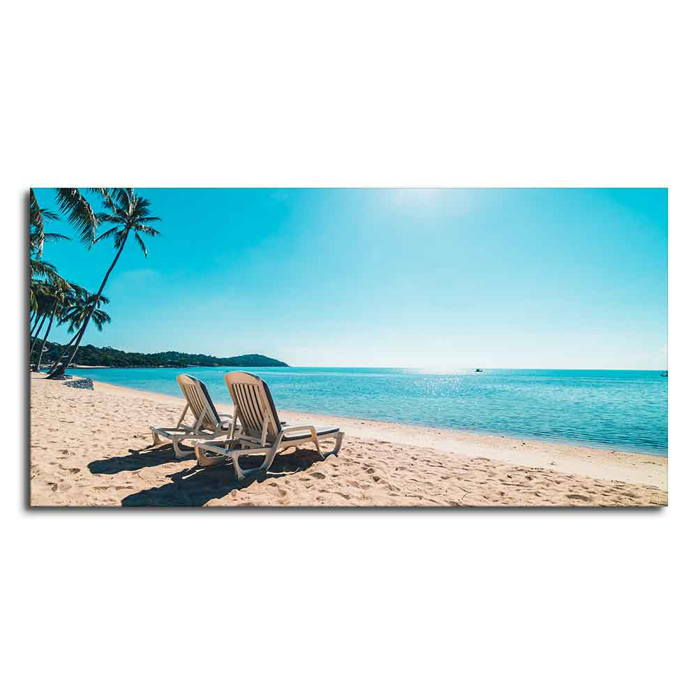 Premium wall Painting of Beautiful Beach with Blue Sky