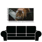 Premium Wall Painting of Cat Walking in Dark Forest