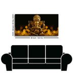 Premium Wall Painting of Golden Lord Ganesha