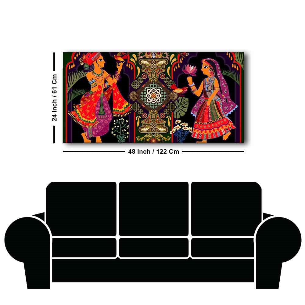 Rajasthani Wall Art size