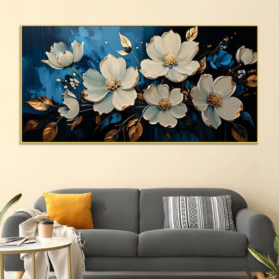 premium-white-flower-canvas-wall-art-painting-for-wall-decor