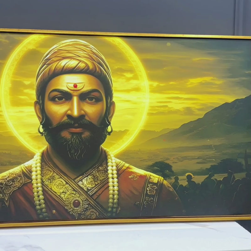 Chhatrapati Shivaji Maharaj Luxury Wall Painting