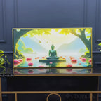 Peaceful Gautam Buddha Wall Painting on Canvas