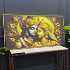 Luxury Radha Krishna Painting Traditional Wall Art