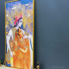 Canvas Wall Painting of Radhe Krishna