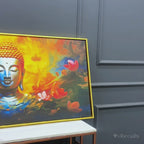Premium Buddha Canvas Painting for Living Room Decoration
