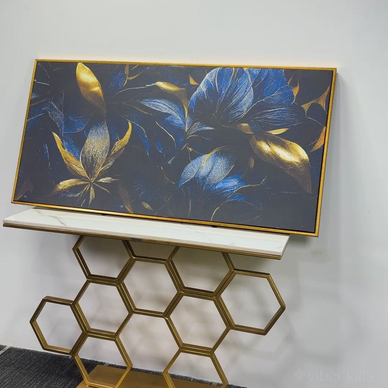 Gold leaf frame wall decor videpo