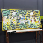 Sacred Shrinathji Pichwai Art Canvas Wall Painting