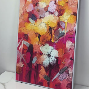 Colorful Flowers Abstract art Canvas Wall Painting