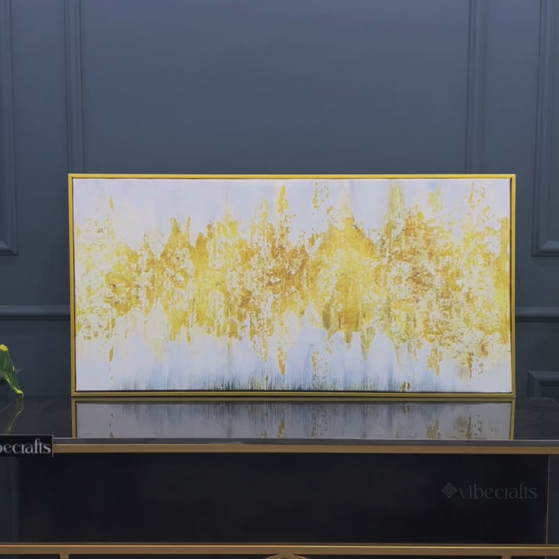 Luxurious Golden Pattern Premium Canvas Wall Painting