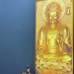 Golden Buddha Statue Canvas Wall Painting