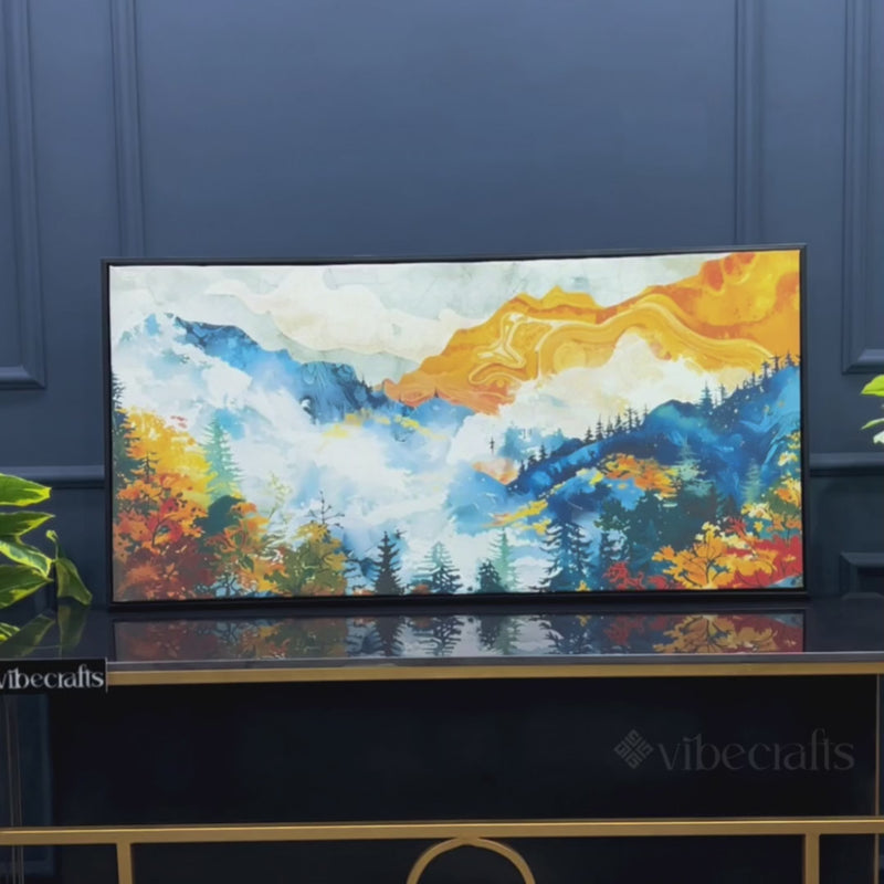 Modern Abstract Forest Canvas Wall Art Painting