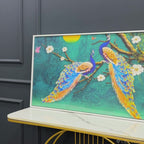 Beautiful Pair of Peacock Canvas Wall Painting