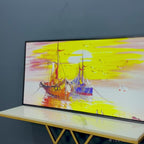 Beautiful Scenery of Sailing Ship on the Ocean Wall Painting