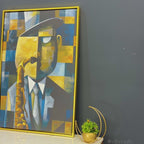 John William With His Magical Saxophone Cotton Canvas Wall Painting