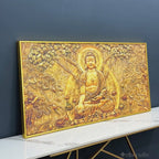Premium Canvas Wall Painting of Lord Buddha Sculpture