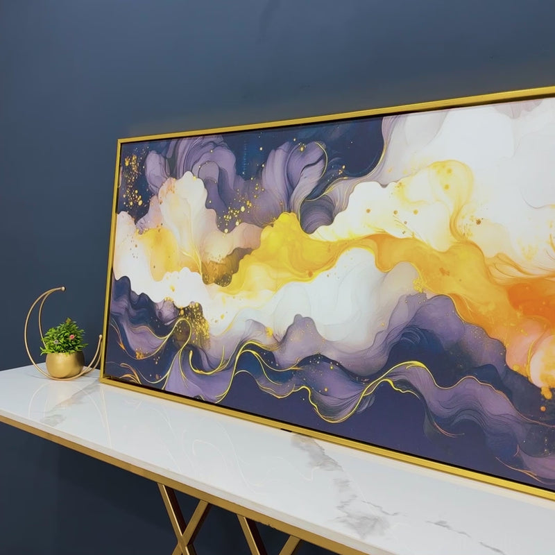 Luxury Abstract Fluid Art Canvas Wall Painting