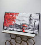 Couple in London Premium Wall Painting