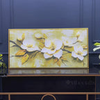 Premium Abstract Flower Branch Canvas Wall Painting for Home Décor