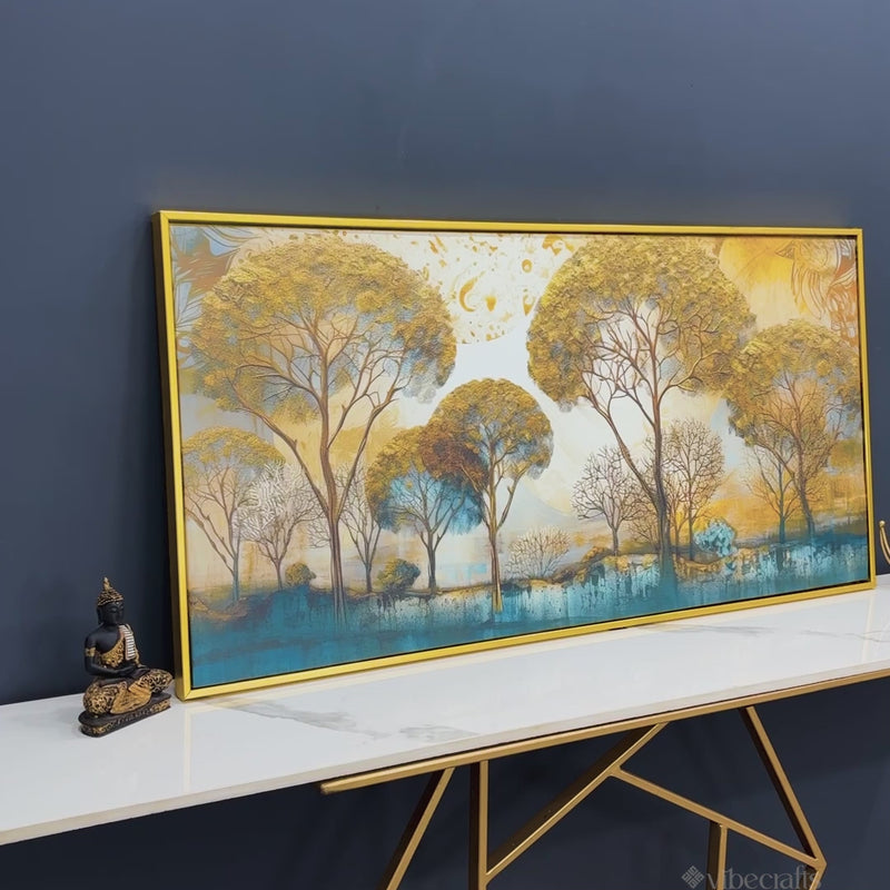 Abstract Forest Tree Artistic Art Canvas Wall Painting