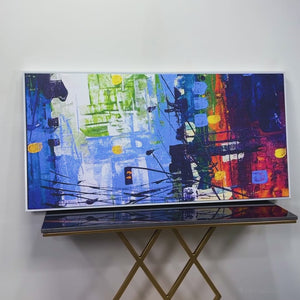 Abstract Art Premium Canvas Wall Painting of Cityscape