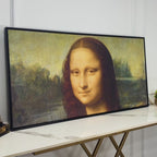 Famous Mona Lisa Floating Canvas Wall Painting