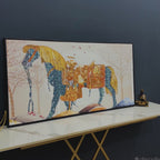 Classic Premium Quality Wall Painting of Patterned Horse