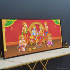 Lord Ram Darbar Canvas Wall Painting
