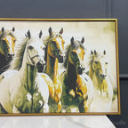 Seven Horse Herd Canvas wall Painting