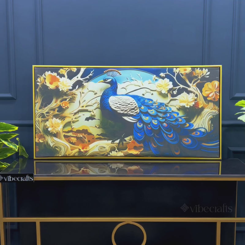 Abstract Peacock Canvas Wall Luxury for Home Decor