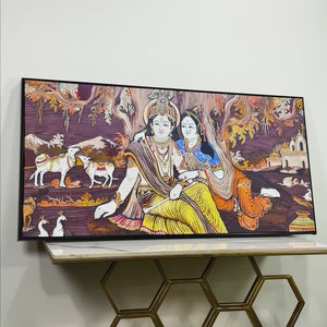 Radha Krishna Canvas Wall Painting