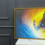 Lord Shiva Canvas Painting for Calm and Positive Wall Décor