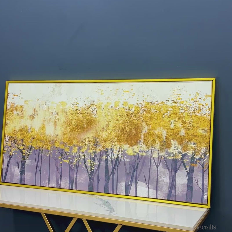 Forest Splatter Abstract Art Canvas Wall Painting
