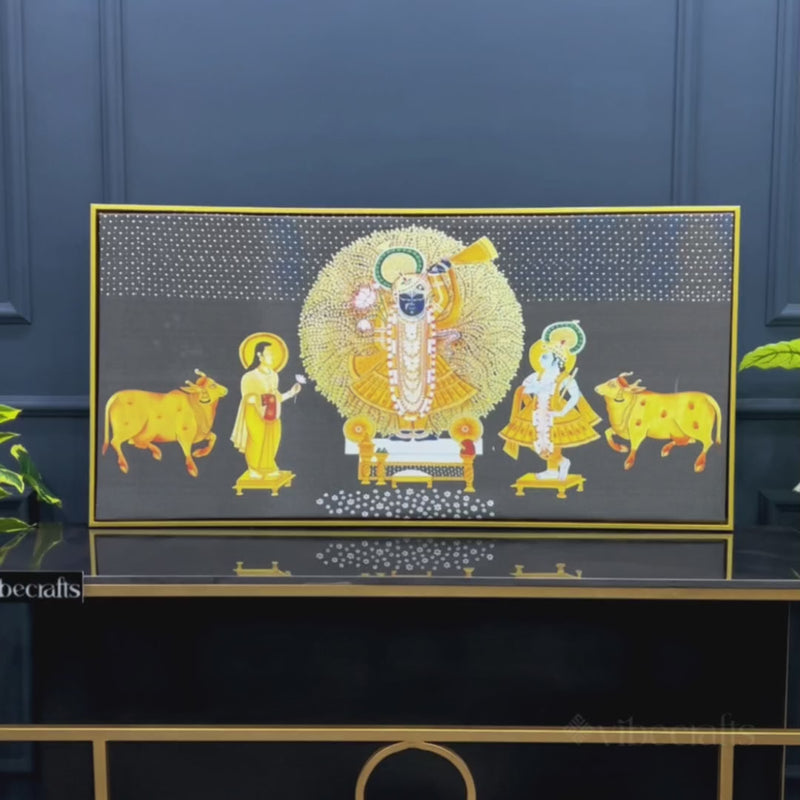Divine Shrinathji Pichwai Art Canvas wall Painting
