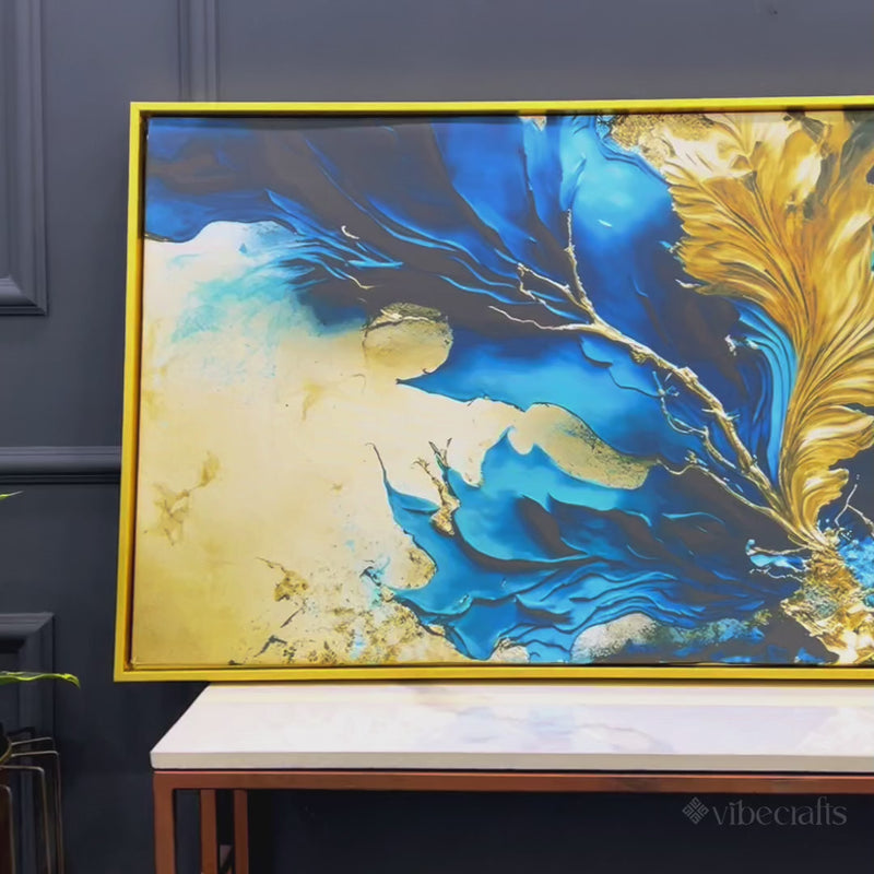 Artistic Abstract Canvas Painting for Elegant Living Room